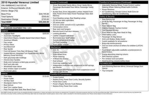 Photos of 2010 Hyundai Veracruz Limited for sale in Newton, IA at Gregg Young of Newton