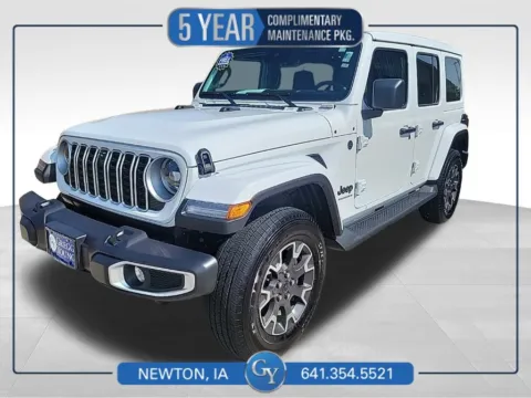 White 2025 Jeep Wrangler Sahara for sale in Newton, IA