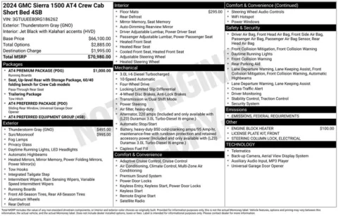 Photos of 2024 GMC Sierra 1500 AT4 for sale in Newton, IA at Gregg Young of Newton