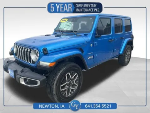 Blue 2024 Jeep Wrangler Sahara for sale in Newton, IA