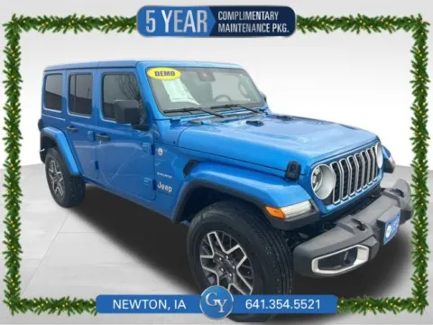 Blue 2024 Jeep Wrangler Sahara for sale in Newton, IA