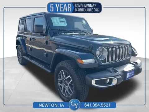 Blue 2025 Jeep Wrangler Sahara for sale in Newton, IA