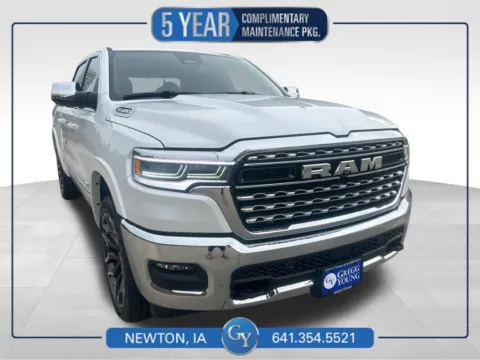 White 2026 Ram 1500 Limited for sale in Newton, IA