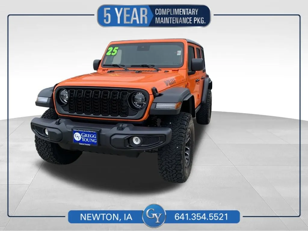 Orange 2025 Jeep Wrangler Willys for sale in Newton, IA