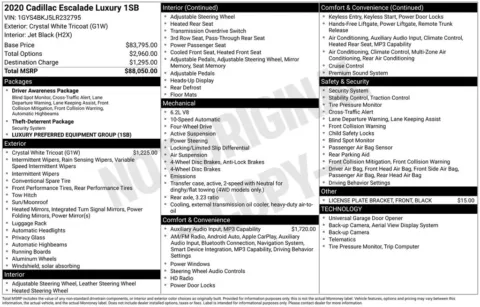 Photos of 2020 Cadillac Escalade Luxury for sale in Newton, IA at Gregg Young of Newton