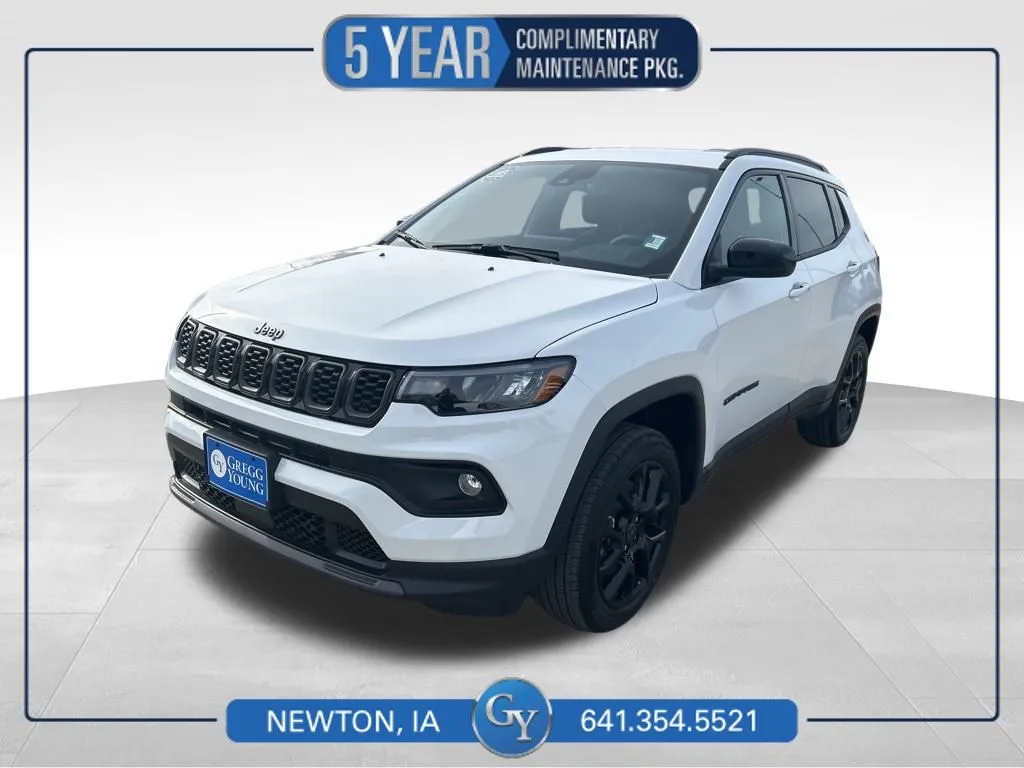 White 2026 Jeep Compass Latitude for sale in Newton, IA