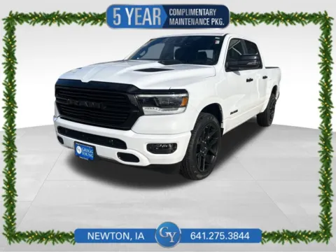White 2024 Ram 1500 Laramie for sale in Newton, IA