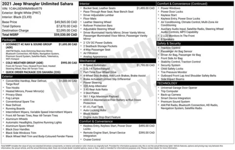 Photos of 2021 Jeep Wrangler Unlimited Sahara for sale in Newton, IA at Gregg Young of Newton