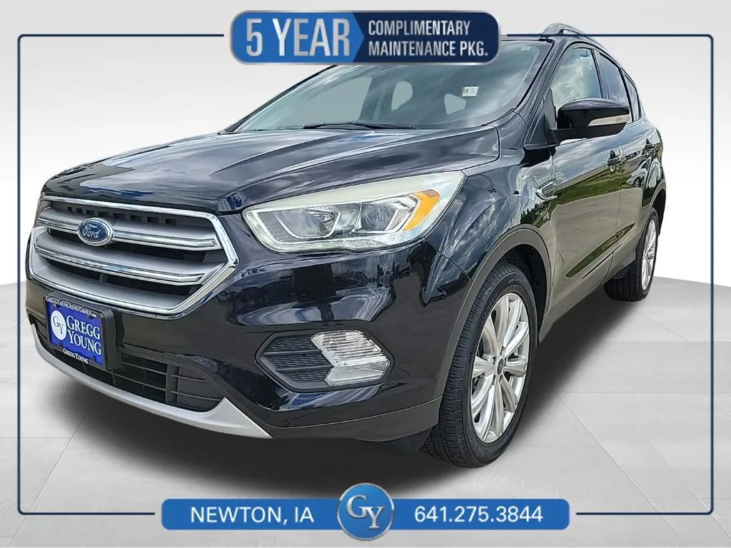 Black 2017 Ford Escape Titanium for sale in Newton, IA