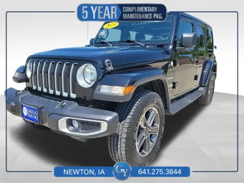 Black 2023 Jeep Wrangler Sahara for sale in Newton, IA