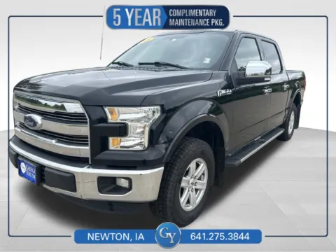 Black 2016 Ford F-150 Lariat for sale in Newton, IA