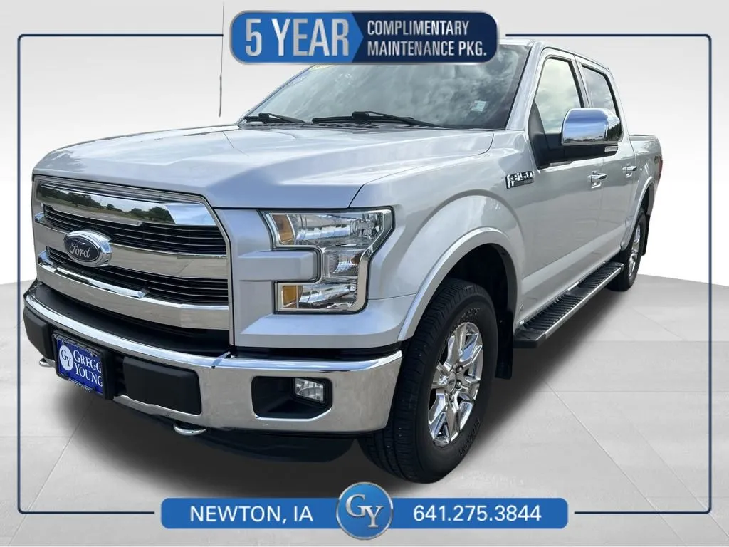 Silver 2015 Ford F-150 Lariat for sale in Newton, IA