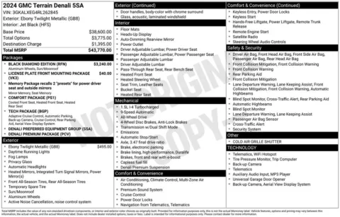 Photos of 2024 GMC Terrain Denali for sale in Newton, IA at Gregg Young of Newton