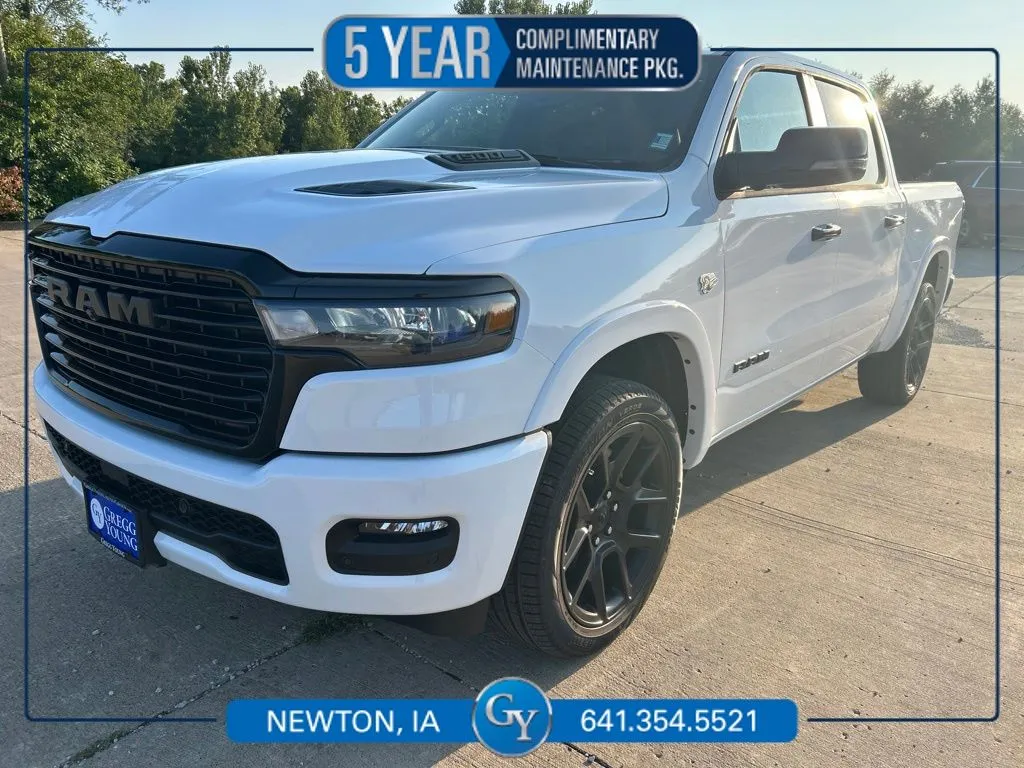 White 2026 Ram 1500 Laramie for sale in Newton, IA