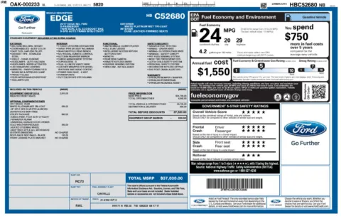 Photos of 2017 Ford Edge SEL for sale in Newton, IA at Gregg Young of Newton