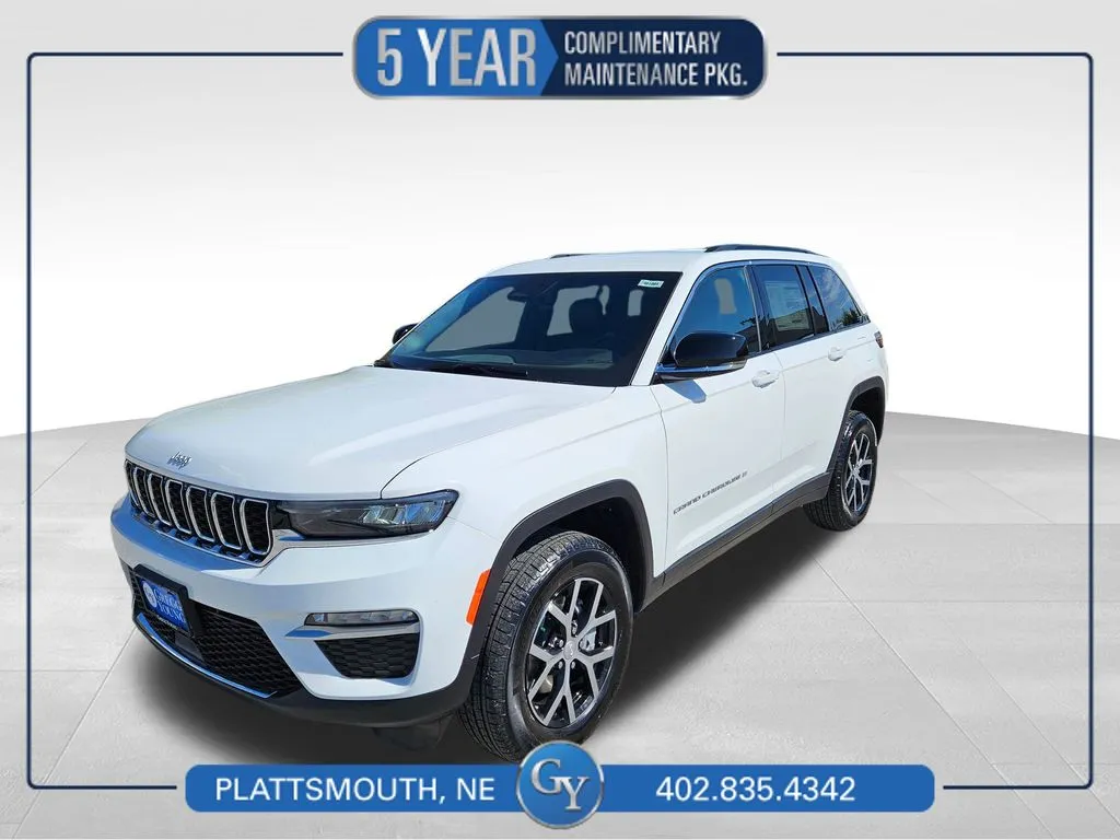 White 2025 Jeep Grand Cherokee Limited for sale in Plattsmouth, NE