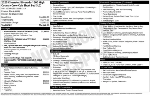 Photos of 2025 Chevrolet Silverado 1500 High Country for sale in Plattsmouth, NE at Gregg Young of Plattsmouth