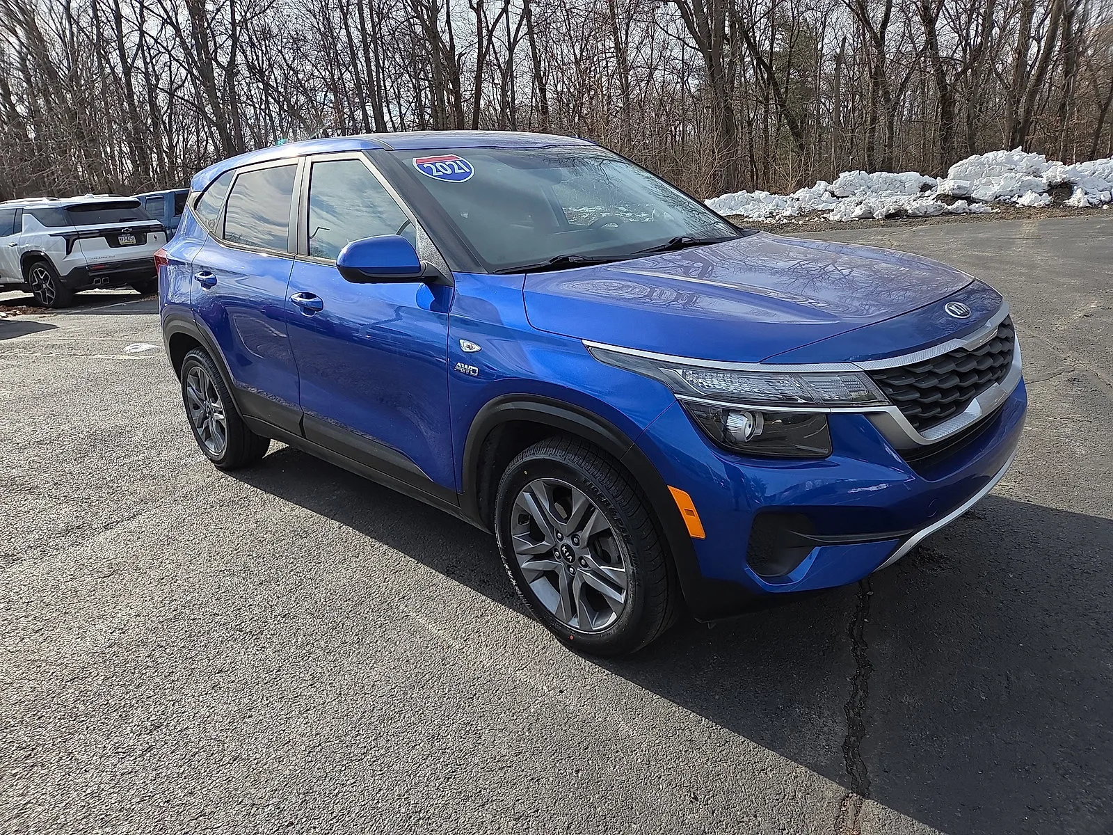 Blue 2021 Kia Seltos LX for sale in Hamburg, PA