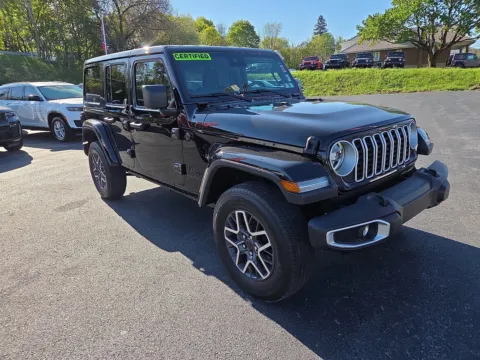 Black 2025 Jeep Wrangler Sahara for sale in Hamburg, PA