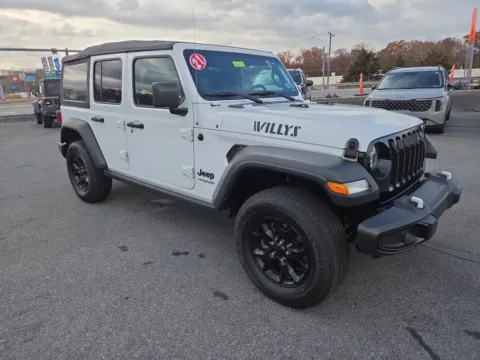 White 2021 Jeep Wrangler Unlimited Willys for sale in Hamburg, PA