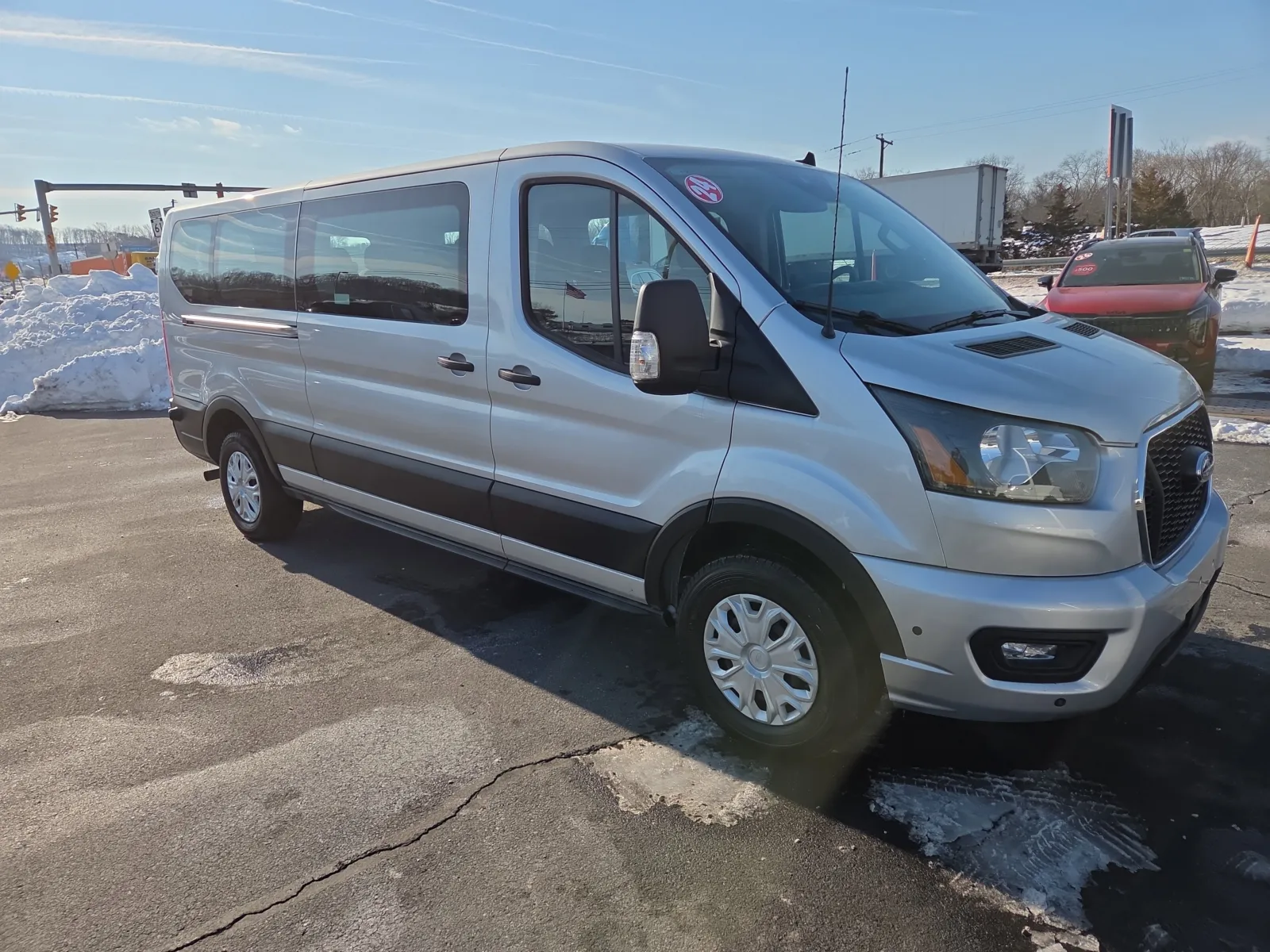 Silver 2024 Ford Transit Passenger Wagon XLT for sale in Hamburg, PA