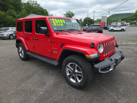 Red 2021 Jeep Wrangler Unlimited Sahara for sale in Hamburg, PA