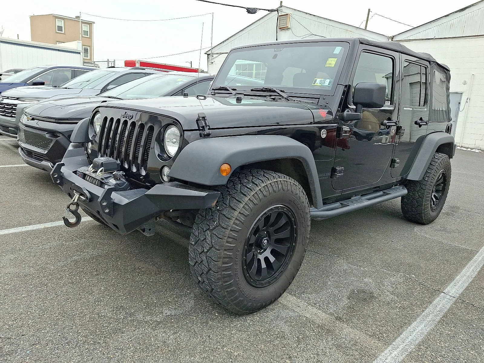 Black 2016 Jeep Wrangler Unlimited Willys Wheeler for sale in Allentown, PA