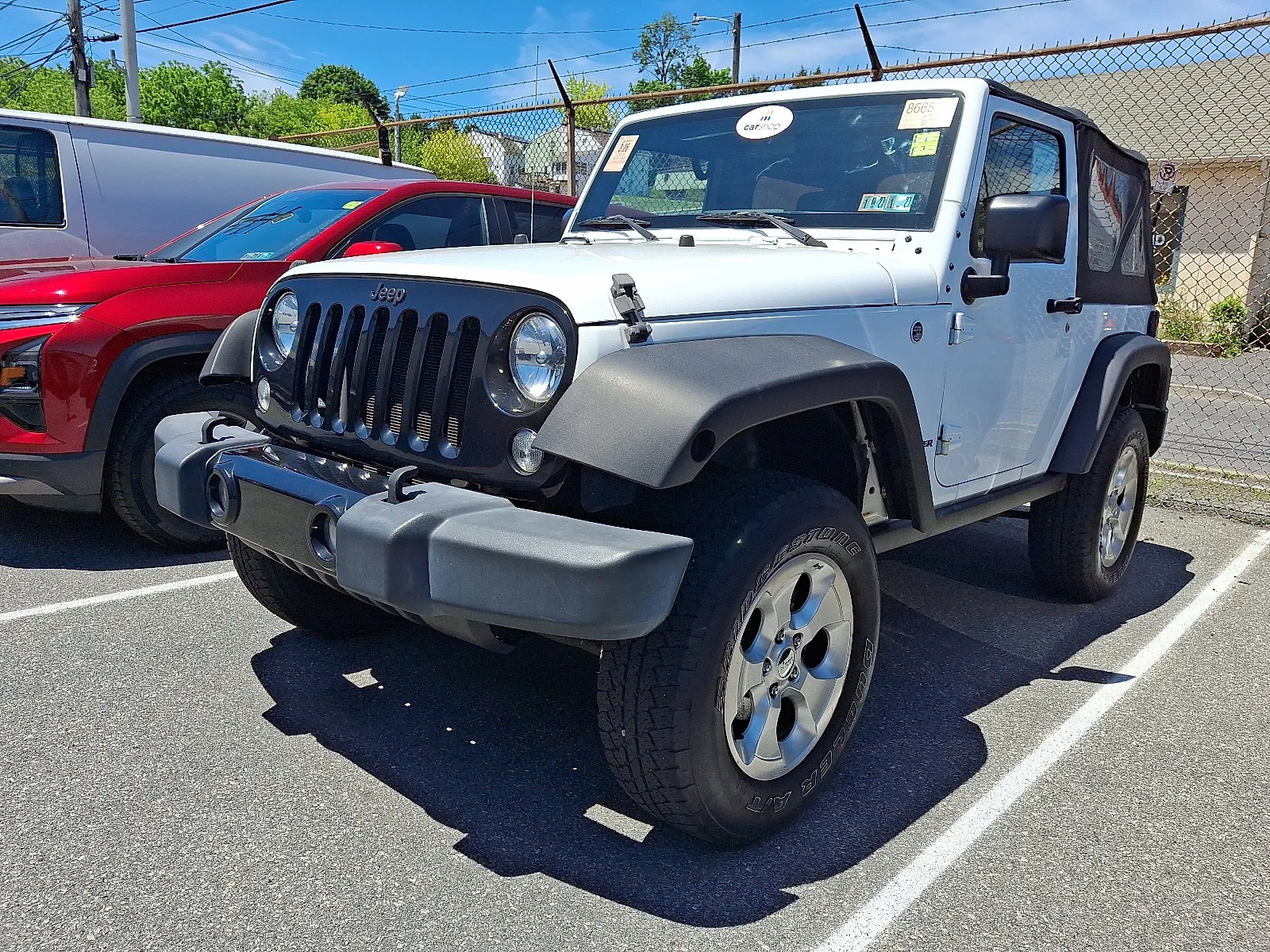 White 2016 Jeep Wrangler Sport for sale in Allentown, PA