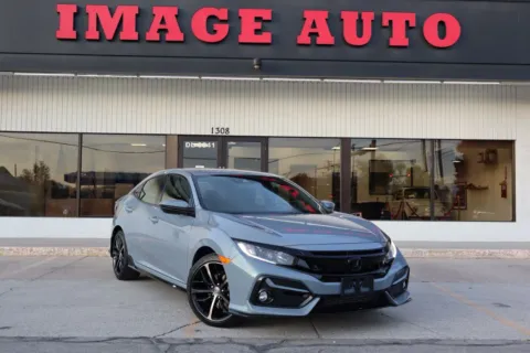 Gray 2021 Honda Civic Hatchback Sport for sale in West Jordan, UT