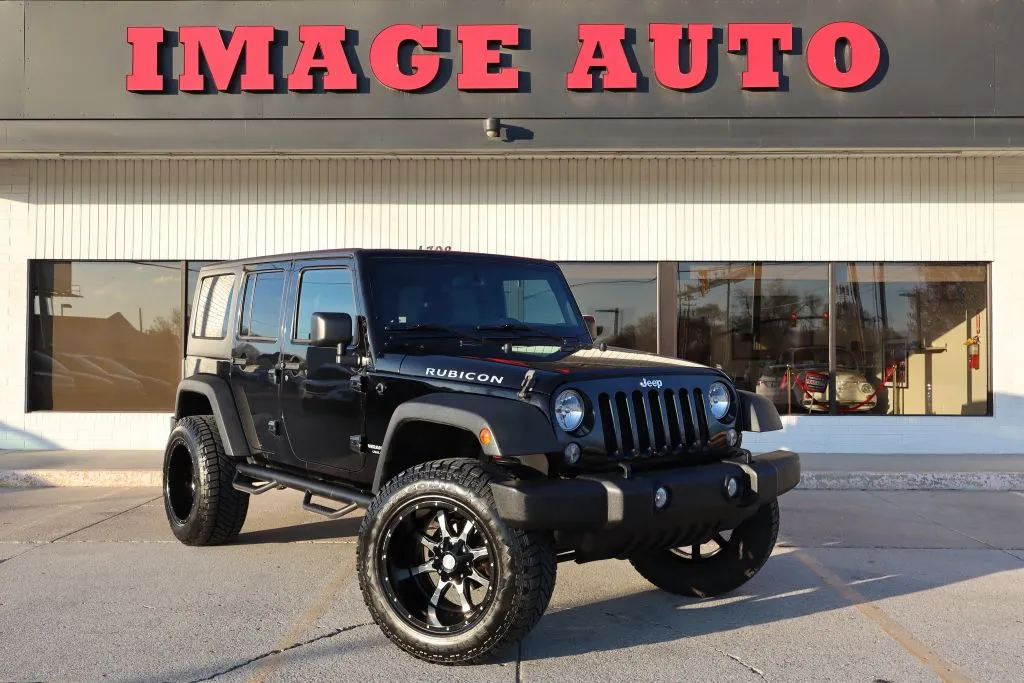 Black 2016 Jeep Wrangler Unlimited Rubicon for sale in West Jordan, UT
