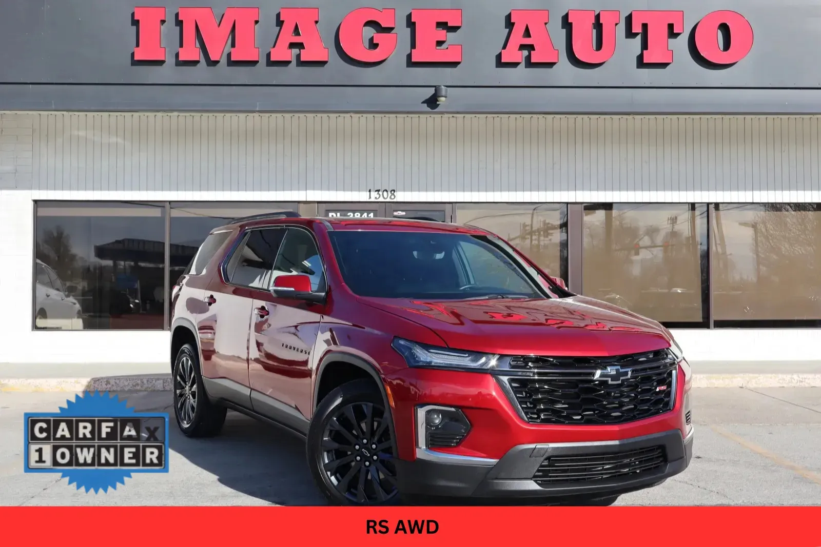 Red 2022 Chevrolet Traverse RS for sale in West Jordan, UT