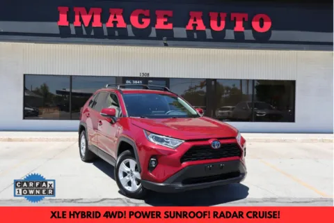 Red 2019 Toyota RAV4 Hybrid XLE for sale in West Jordan, UT