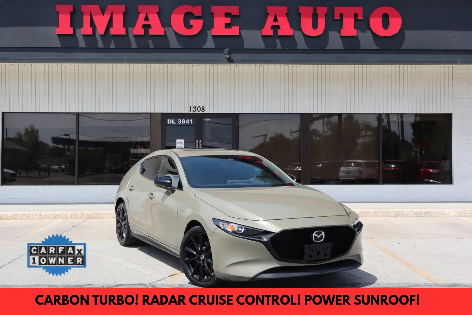 Beige 2024 Mazda Mazda3 Hatchback 2.5 Carbon Turbo for sale in West Jordan, UT