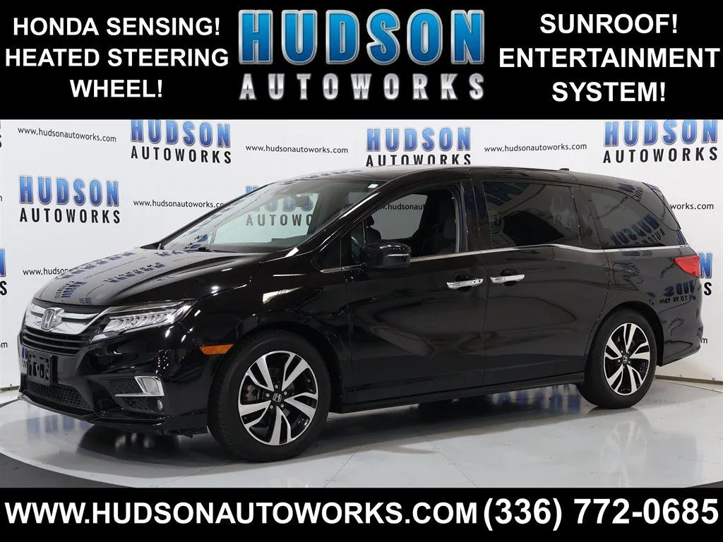 Black 2018 Honda Odyssey Elite for sale in Greensboro, NC