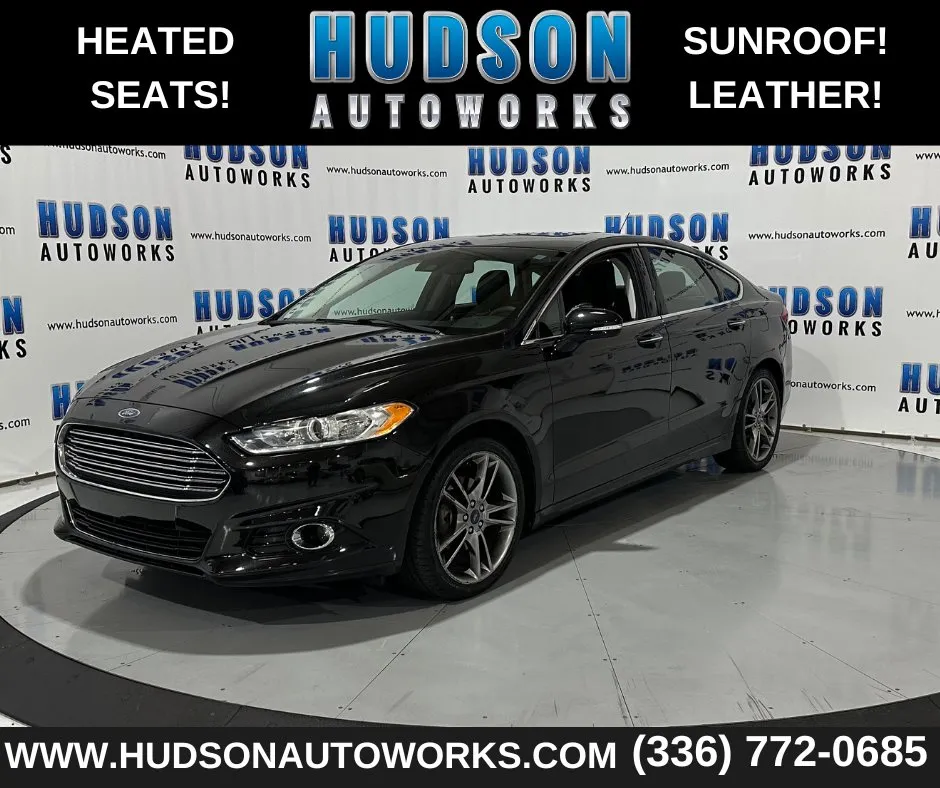 Black 2014 Ford Fusion Titanium for sale in Greensboro, NC
