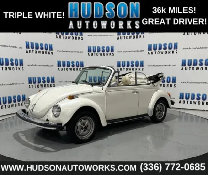 White 1978 Volkswagen Super Beetle Convertible for sale in Greensboro, NC