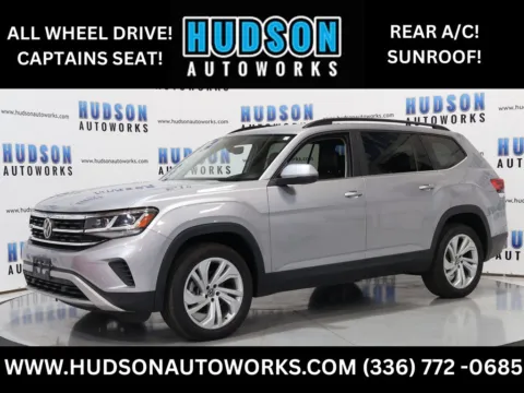 Silver 2021 Volkswagen Atlas 3.6L V6 SE w/Technology for sale in Greensboro, NC