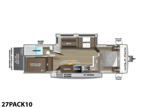 Photos of 2022 Forest River Cherokee Wolf Pack 27PACK10 for sale in Valley View, TX at Liberty Trail RV - Denton