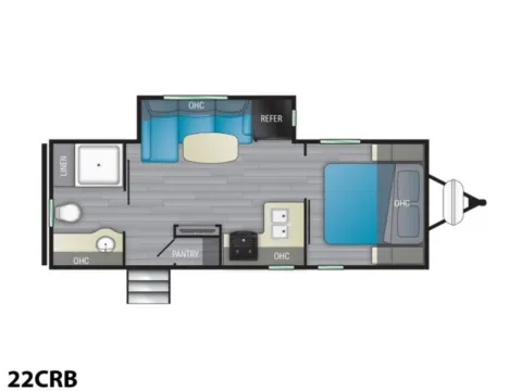 Photos of 2021 Heartland North Trail 22CRB for sale in Valley View, TX at Liberty Trail RV - Denton
