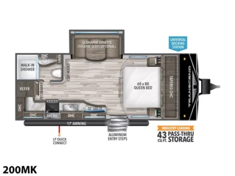Photos of 2022 Grand Design Transcend 200MK for sale in Valley View, TX at Liberty Trail RV - Denton
