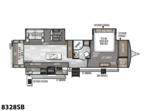 Photos of 2021 Forest River Rockwood 8328SB for sale in Valley View, TX at Liberty Trail RV - Denton