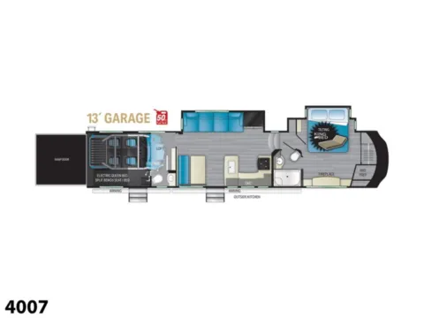 Photos of 2022 Heartland Rv Cyclone 4007 for sale in Valley View, TX at Liberty Trail RV - Denton