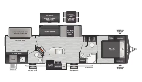 Another view of 2026 Keystone Passport 3300BK for sale in Valley View, TX at Liberty Trail RV - Denton
