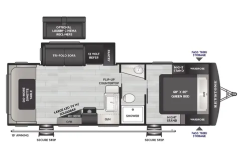 Another view of 2026 Keystone Passport 253RD for sale in Valley View, TX at Liberty Trail RV - Denton