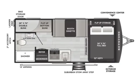 Another view of 2026 Keystone Outback 17BH for sale in Valley View, TX at Liberty Trail RV - Denton