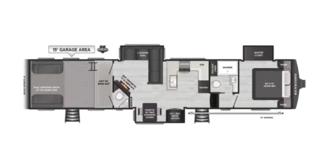 Another view of 2026 Keystone Impact 418 for sale in Valley View, TX at Liberty Trail RV - Denton
