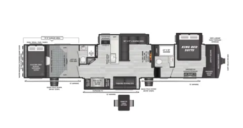 White 2026 Keystone Fuzion 432 for sale in Valley View, TX