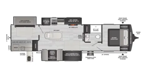 Another view of 2026 Keystone Outback 340BH for sale in Valley View, TX at Liberty Trail RV - Denton