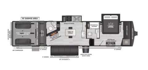 White 2026 Keystone Fuzion 419 for sale in Valley View, TX