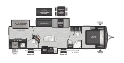 Photos of 2026 Keystone RV Passport 3300BK for sale in Valley View, TX at Liberty Trail RV - Denton